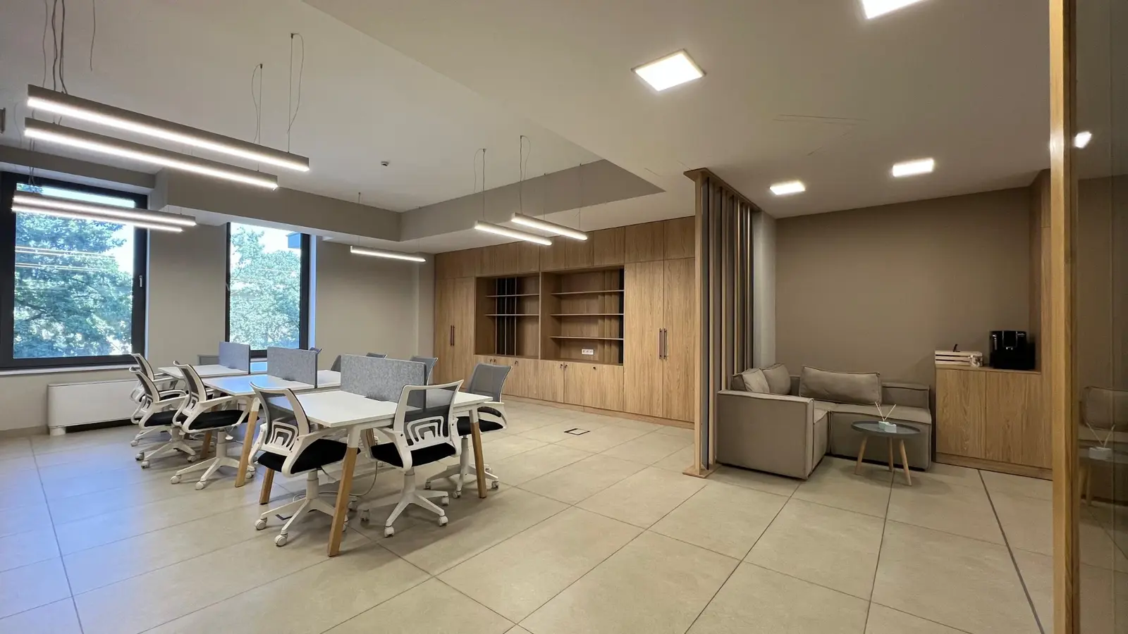 Workspaces at the VM.Capital coworking centre in Bishkek